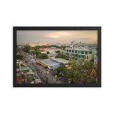 Birds eye view of street in Vietnam