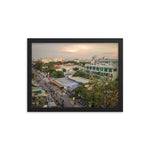 Birds eye view of street in Vietnam